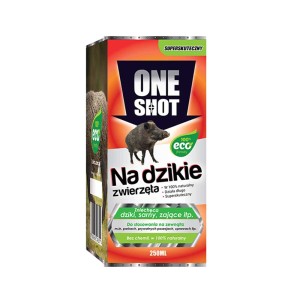 ONE SHOT Odstraszacz w płynie 250ml. Oprysk na dziki, sarny, kury, bobry, nornice.