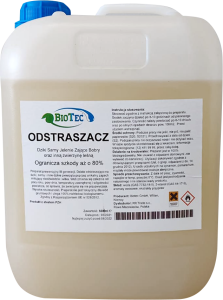 BioTec skuteczny odstraszacz na dziki, sarny, jelenie, bobry w płynie  5l